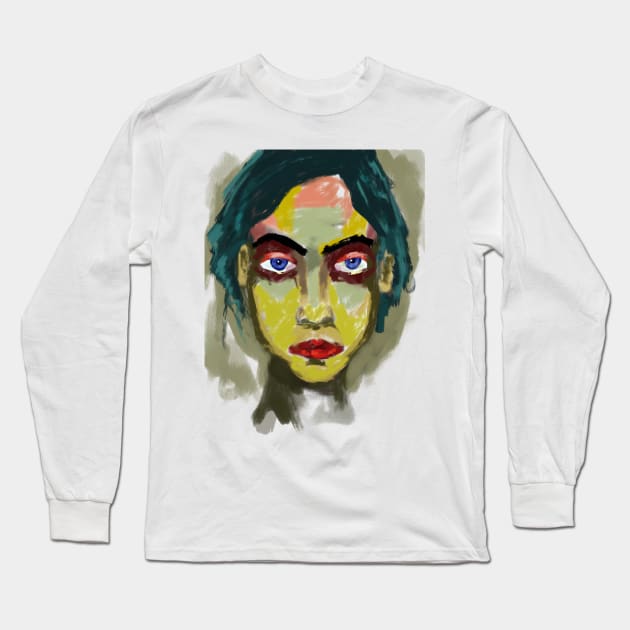 Expressionist guy Long Sleeve T-Shirt by BertanB